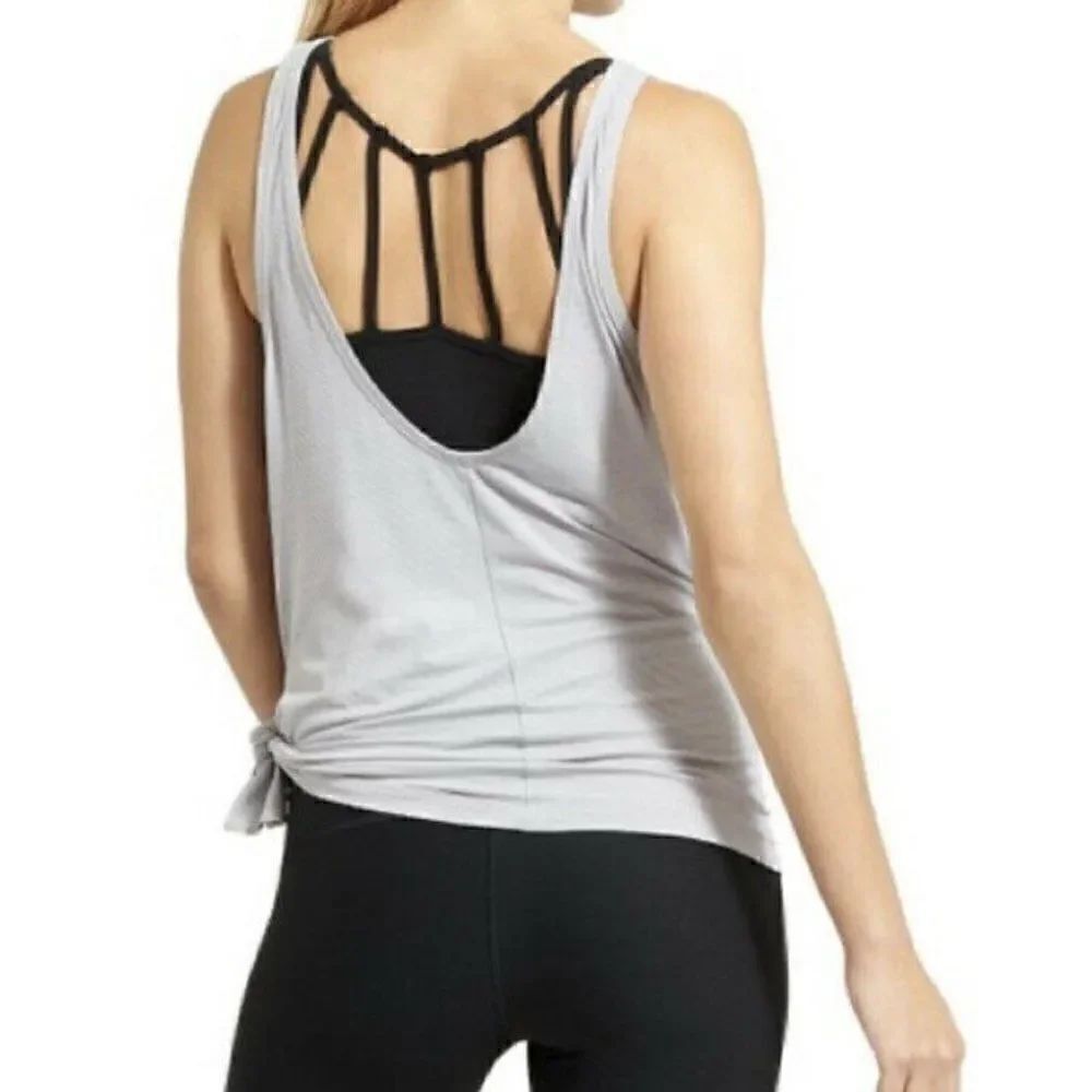 ATHLETA Max Out Tank Light Gray - Picture 8 of 8